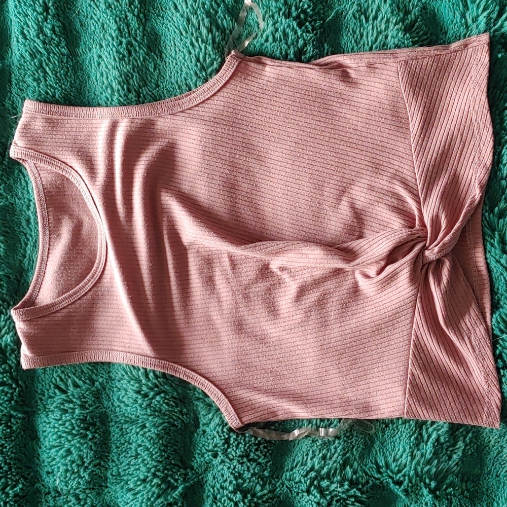 🌞2 For 15! AERO Pink Sleeveless Knotted Top
